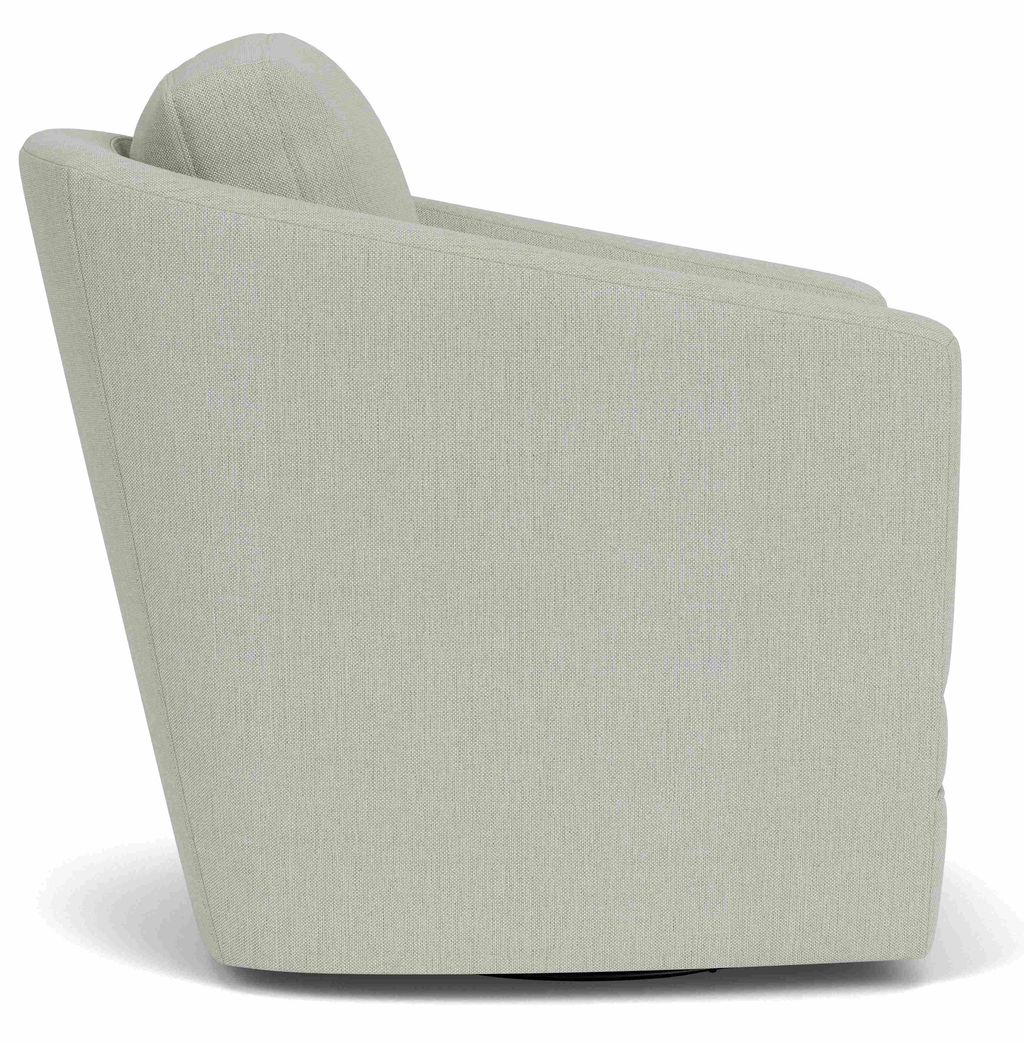 Side view view of Sunford chair in Mist grey.