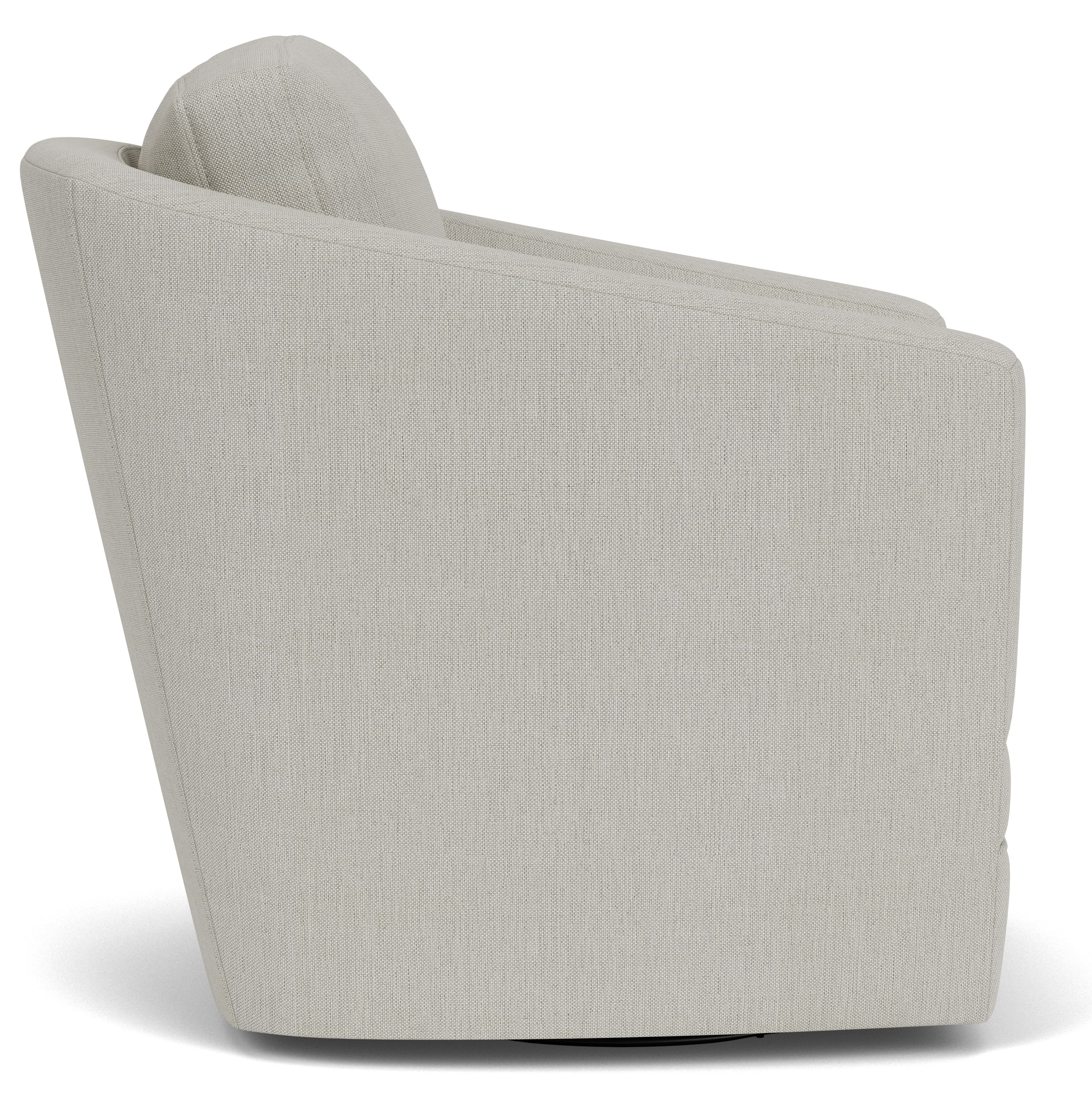 Side view view of Sunford chair in Mist grey.