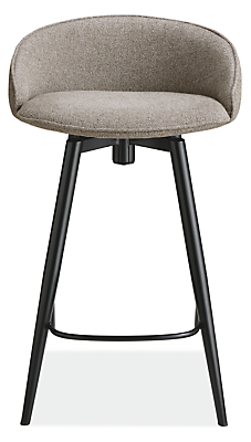 Front view of Sylvan Swivel Counter Stool in Fabric.
