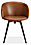 Front view of Sylvan Swivel Side Chair in Synthetic Leather.