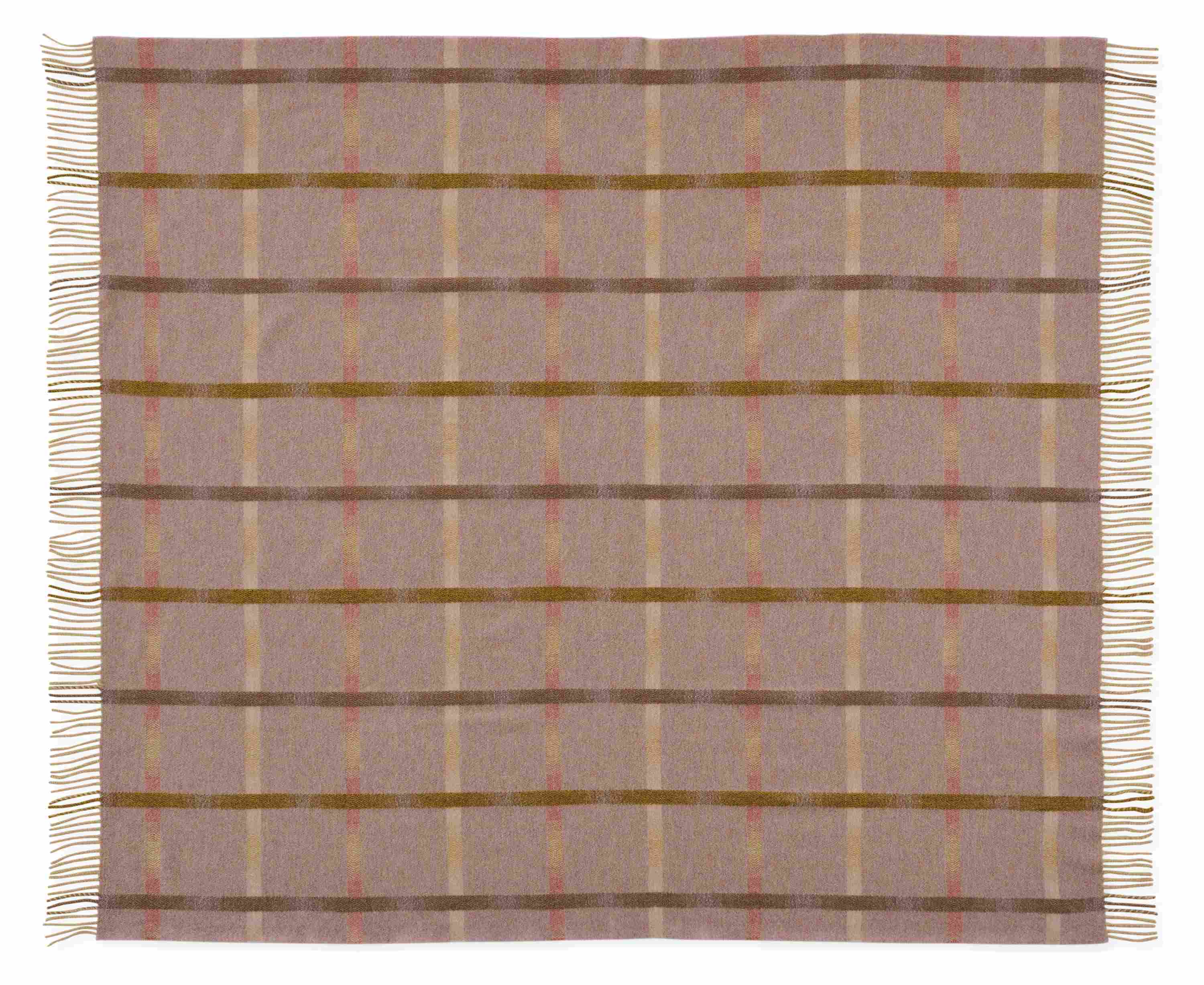 Overhead view of tahoe throw blanket in opal.