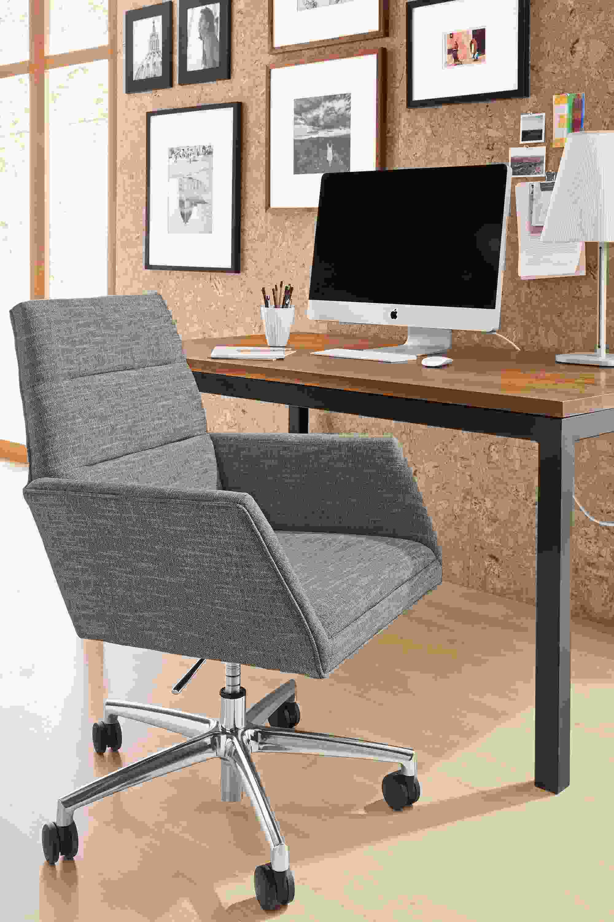 Detail of Tenley modern office chair.