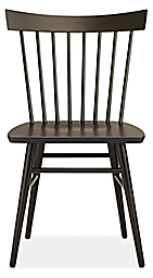 front view of thatcher chair in charcoal.