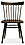 front view of thatcher chair in charcoal.
