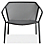 Front view of Theo Lounge Chair in Graphite.