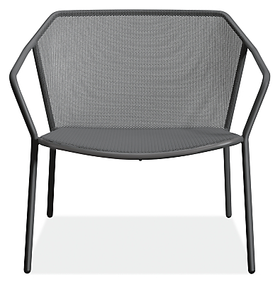 Front view of Theo Lounge Chair in Graphite.