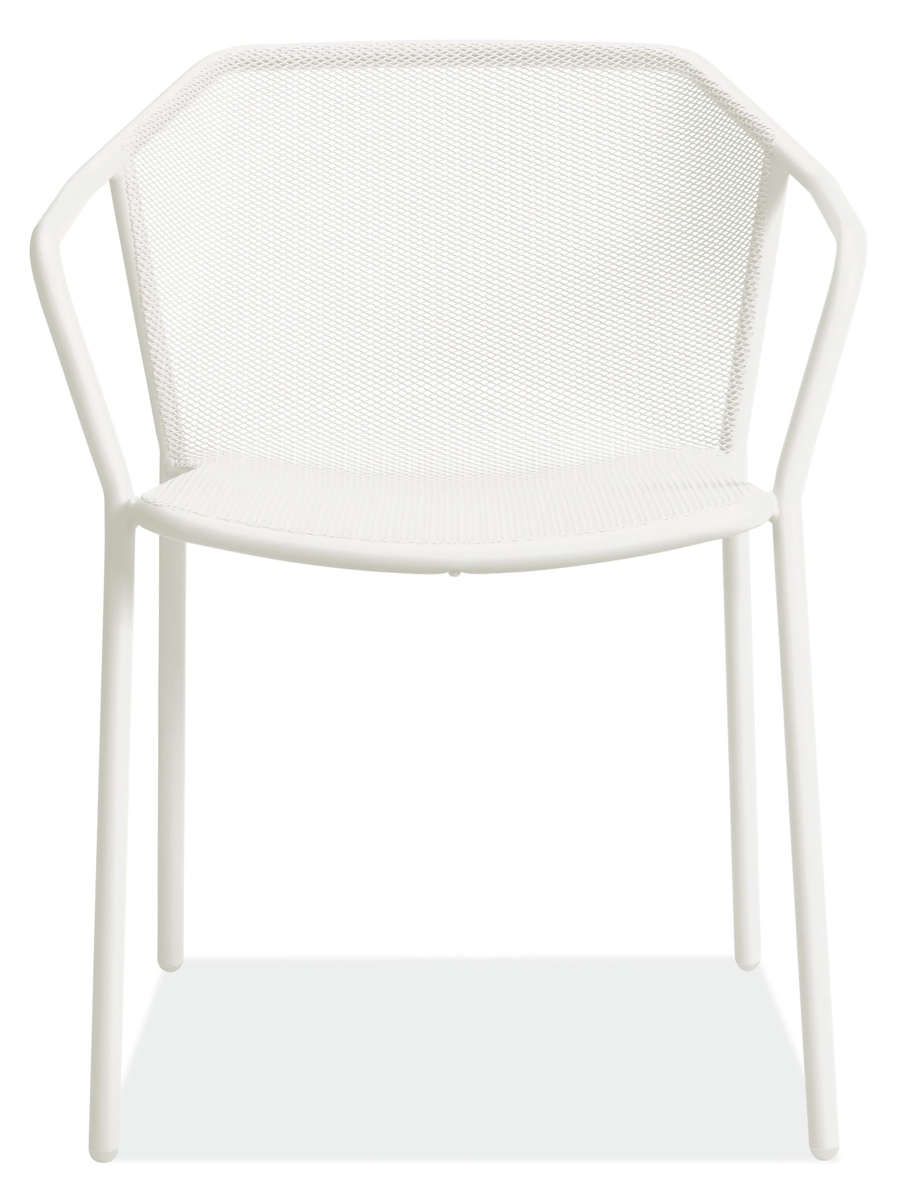 Front view of Theo Chair in White.