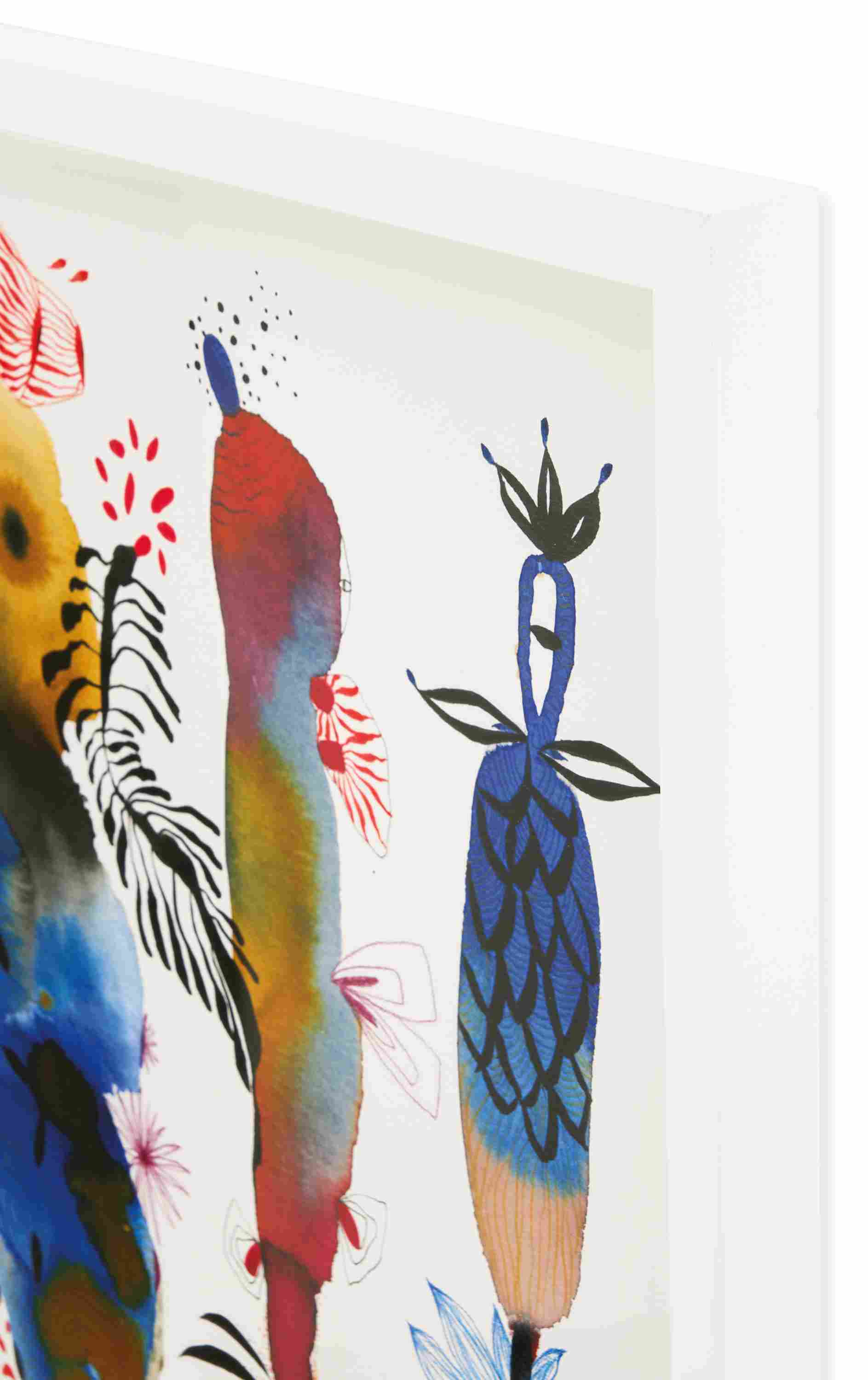 Corner frame detail of Suyao Tian artork, Reverie Reverberations #1-2024, limited edition.