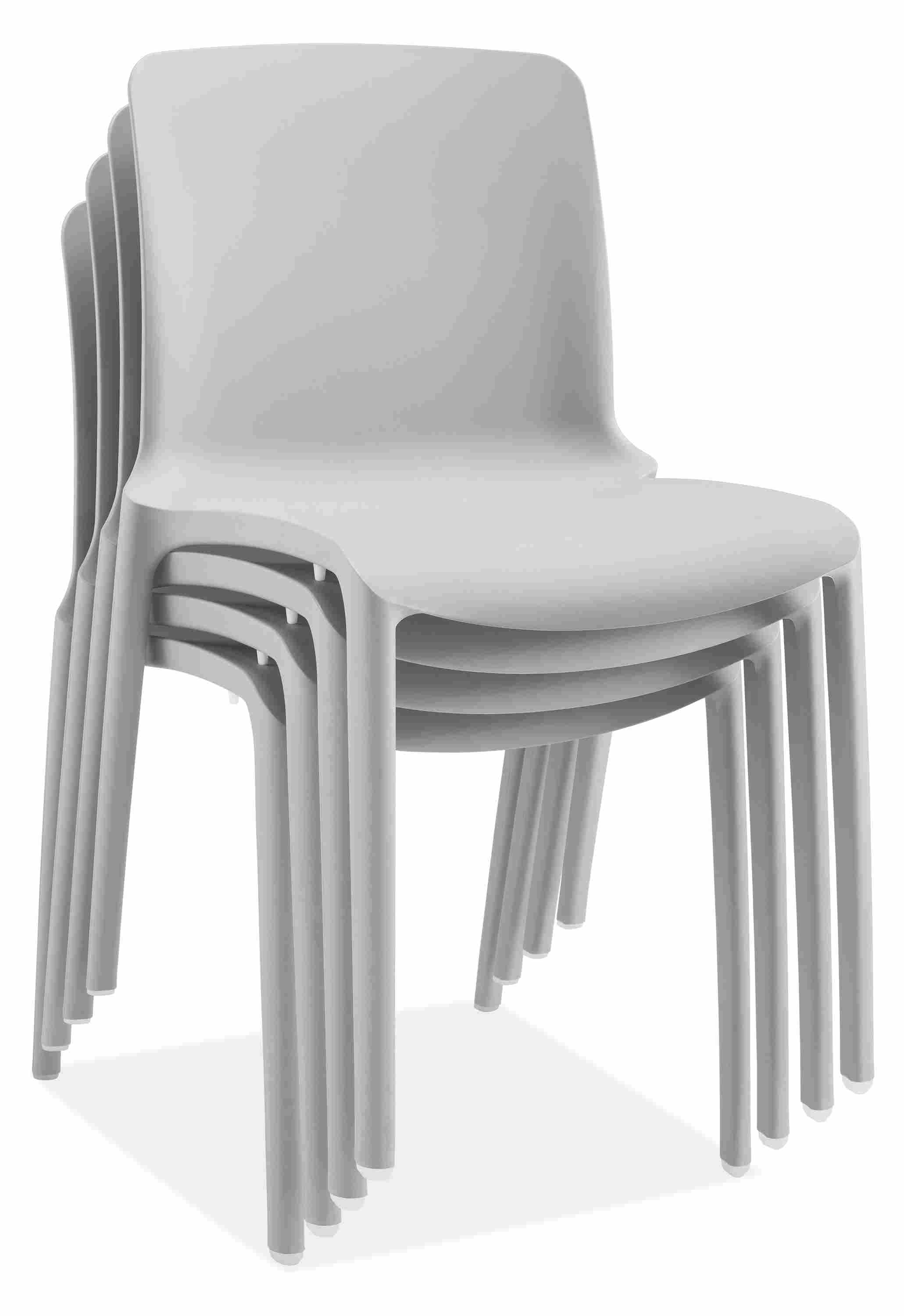 Stacked view of Tiffany Side Chairs in Grey.
