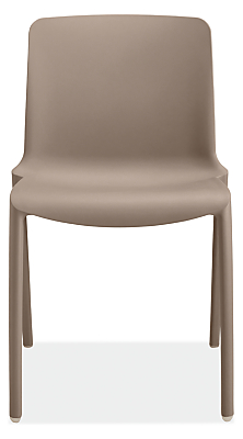 Front view of Tiffany Side Chair in Taupe.