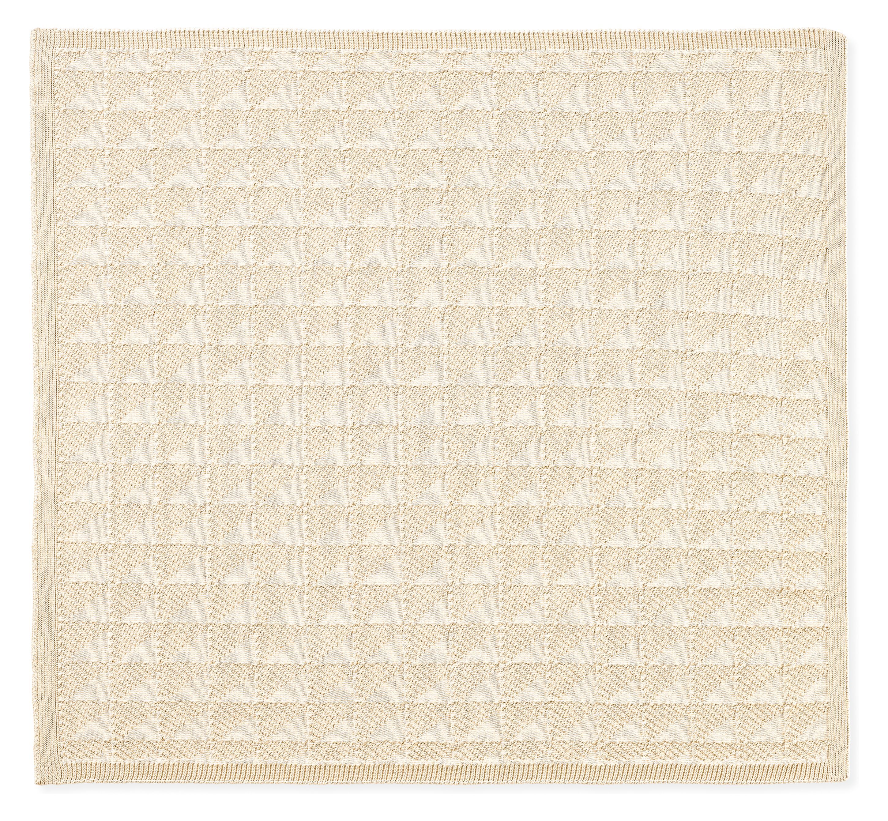Open view of Tifton Throw Blanket in Ivory.