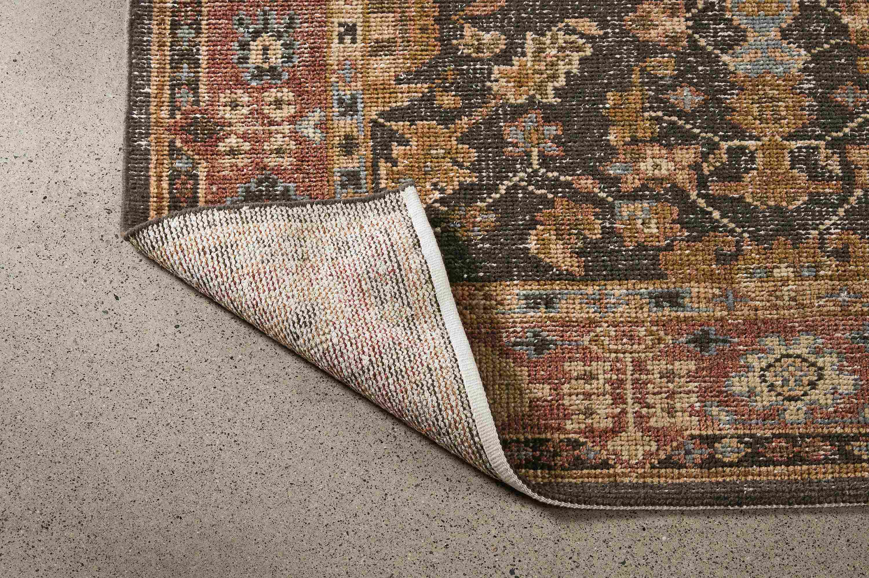 back detail of Tillia 8'x10' Rug in Brick