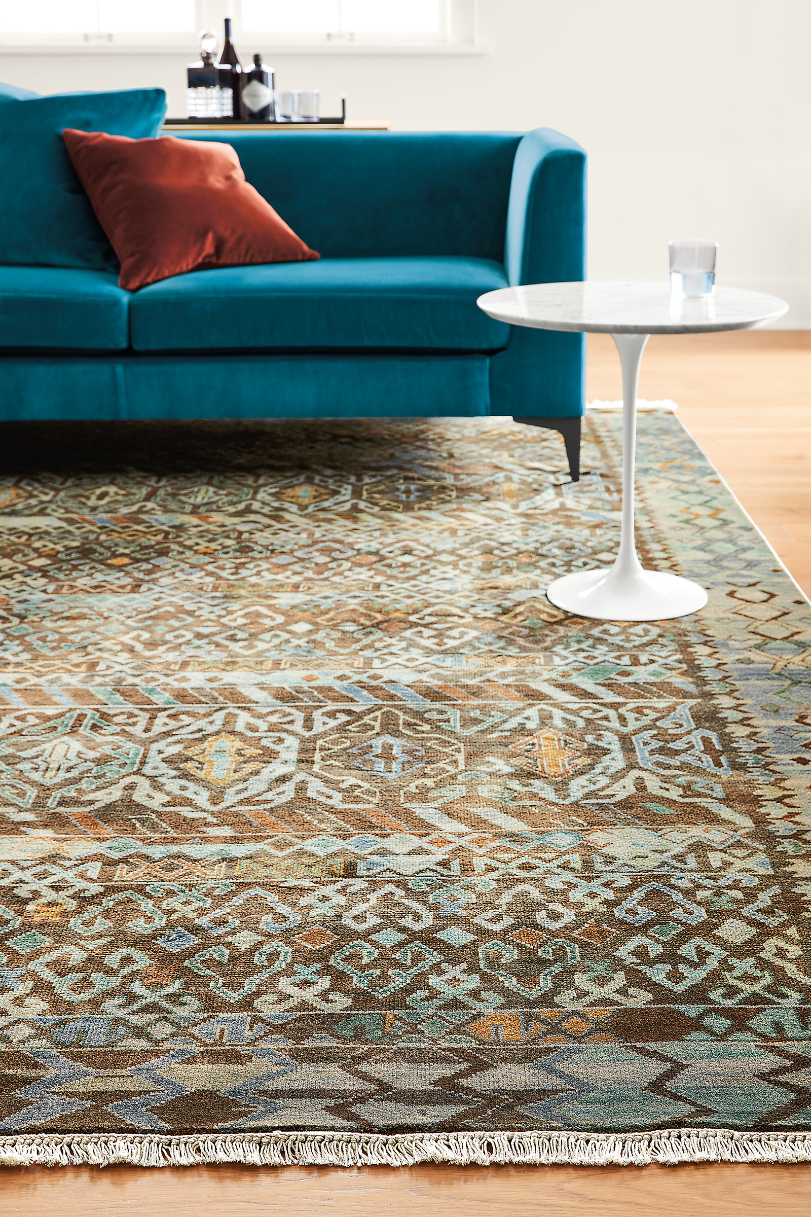 Detail of Timuri rug.