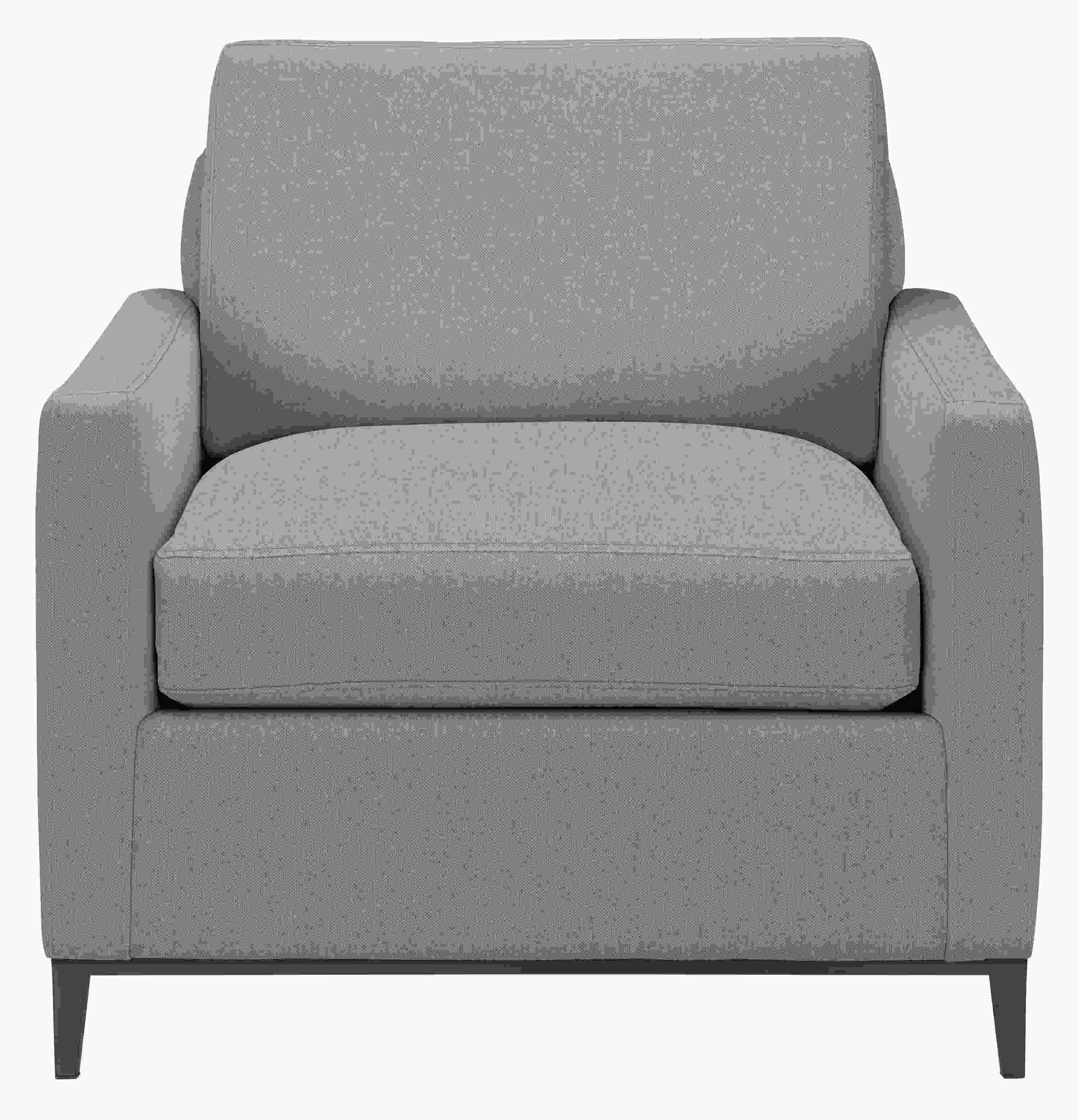 Front view of Tomas Chair in Mist Fabric.