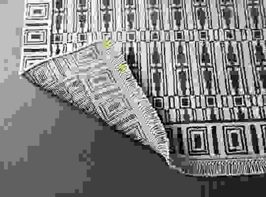 Detail of Tulum 7'9"x9'9" Rug in Slate.