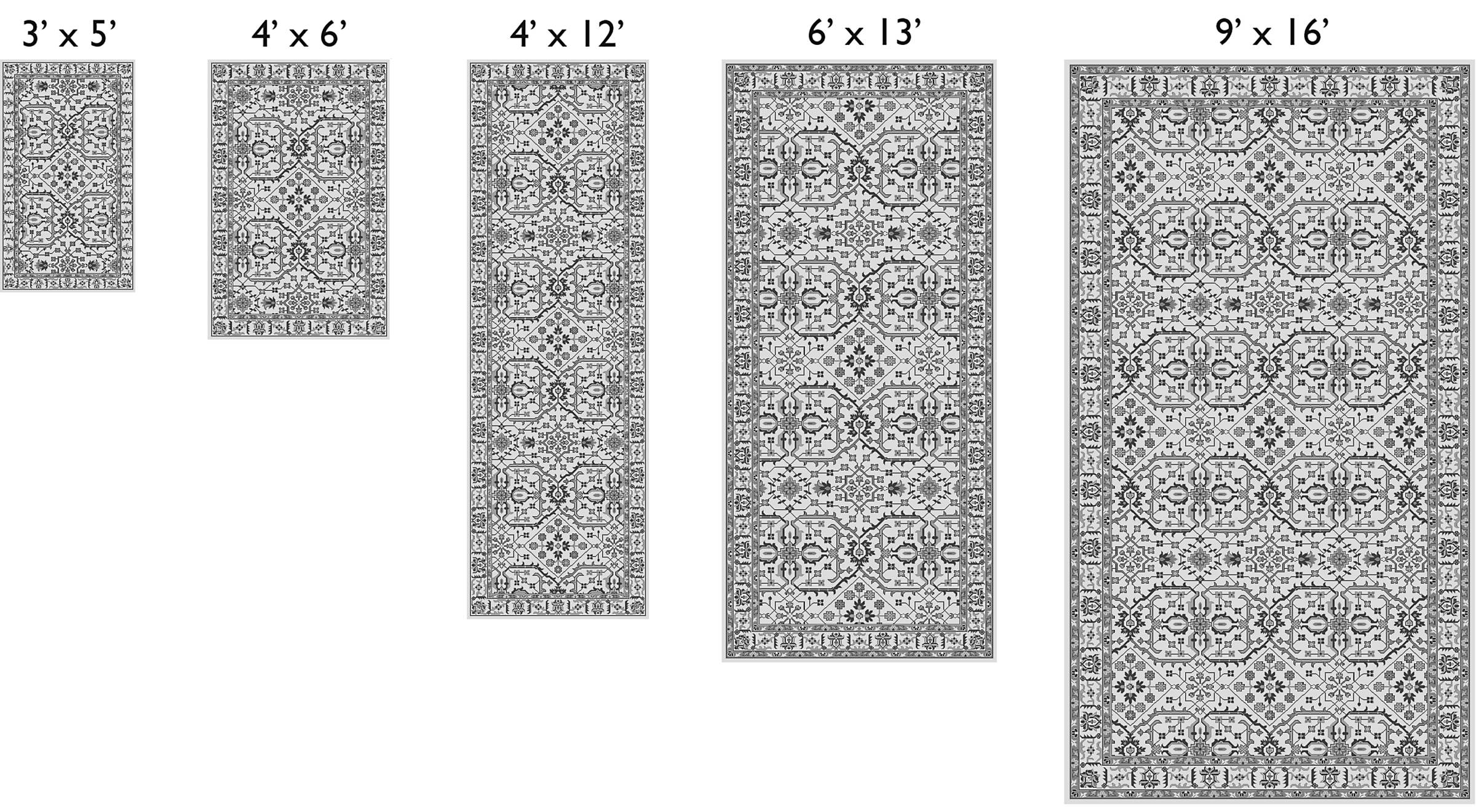 Pattern guide for custom Vanya rug.