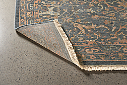 Detail of Vesuvio 8'x10' Rug in Grey and Coral.