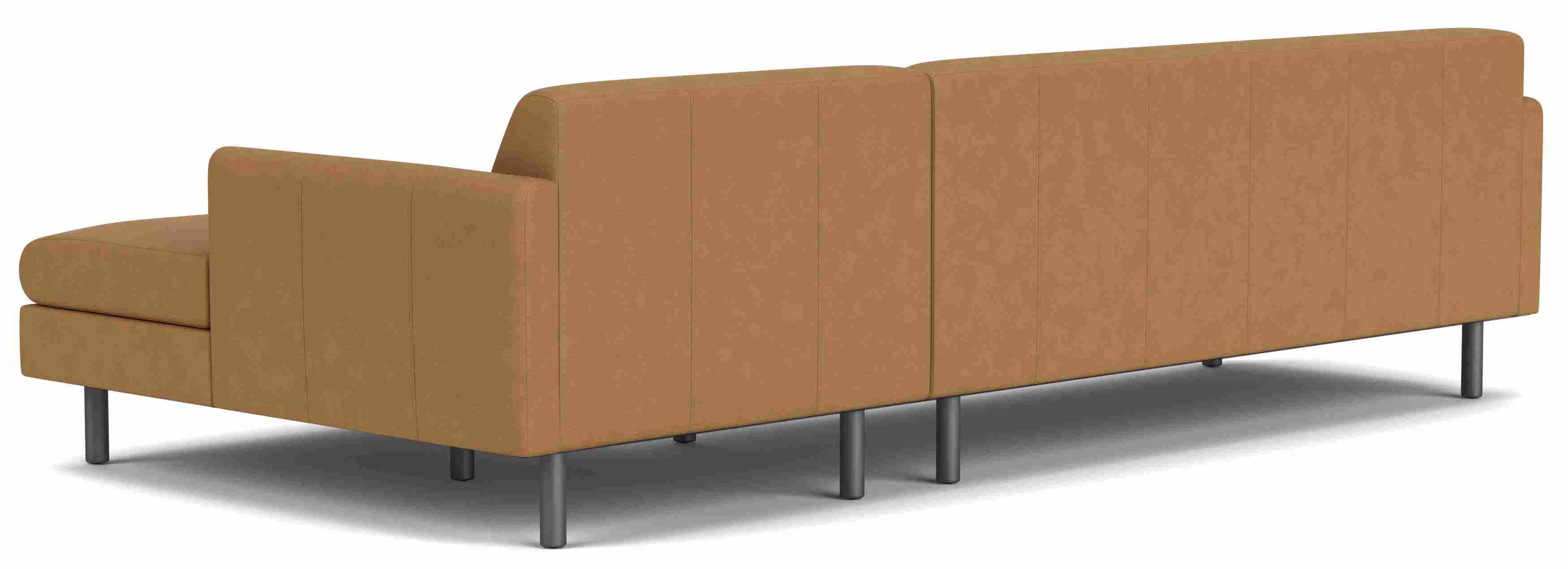 Back view of Vienna sofa with chaise