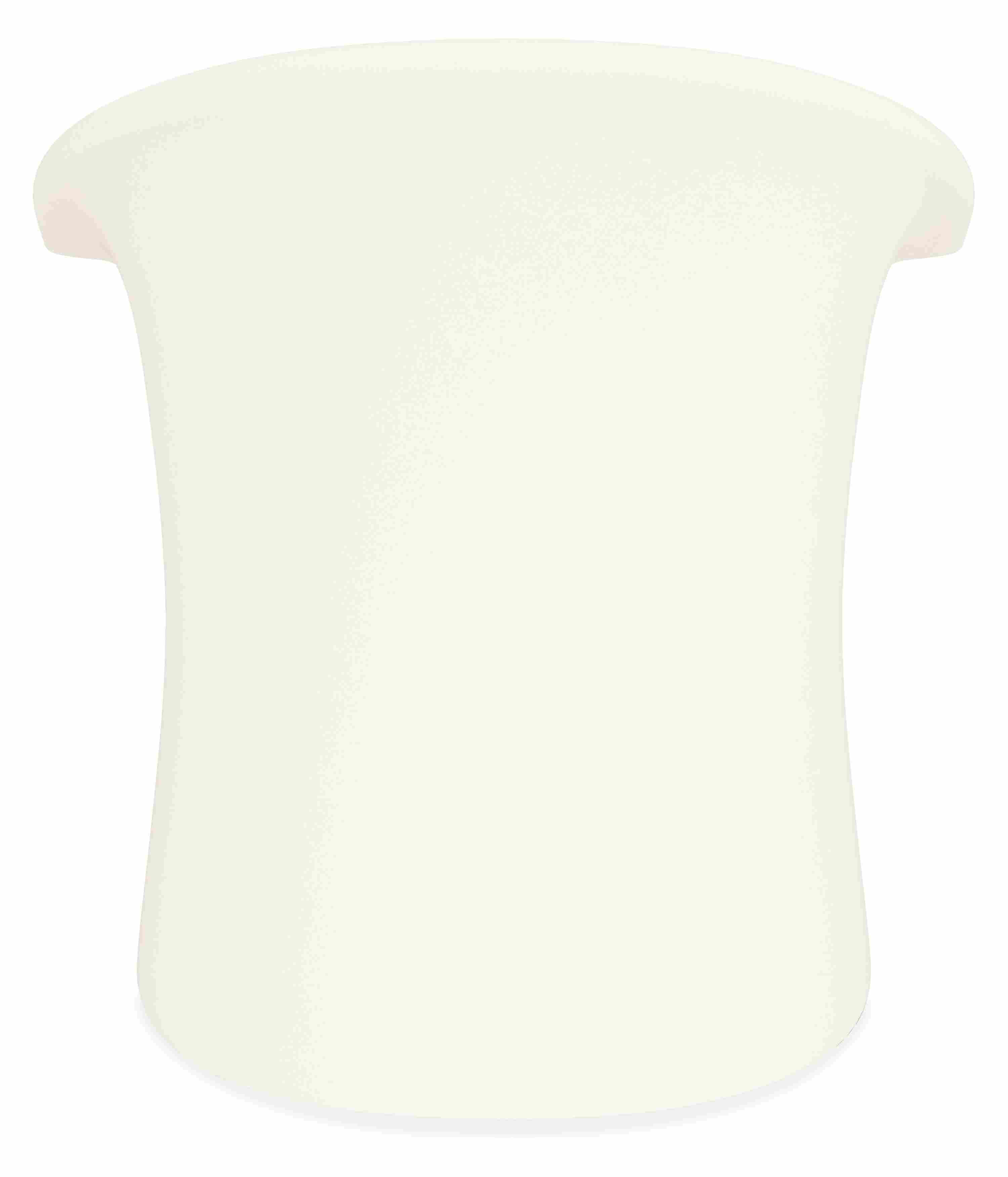 Back view of Vignelli Rocker in White.