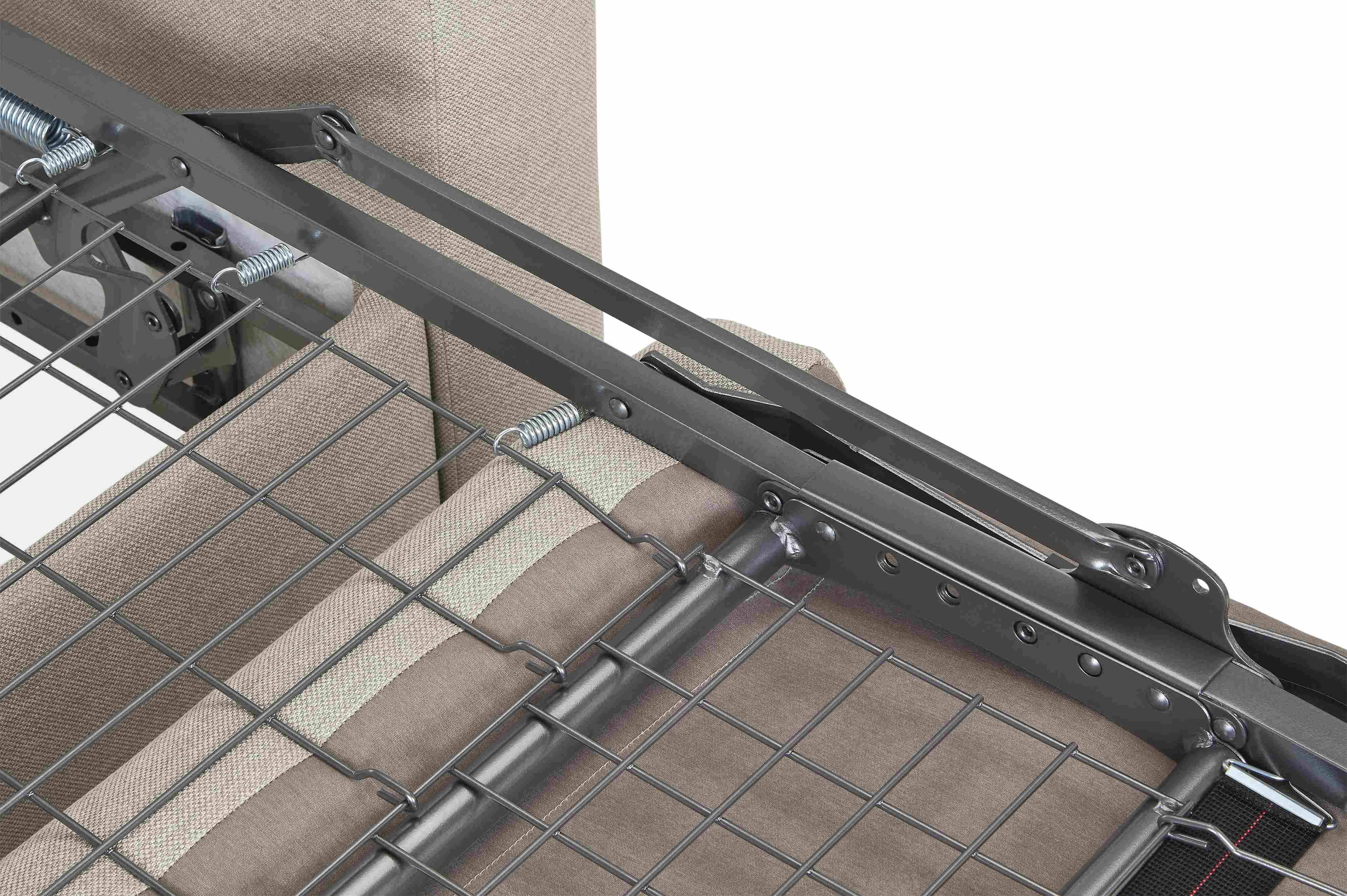 detail of viva sleeper sofa extension mechanism.