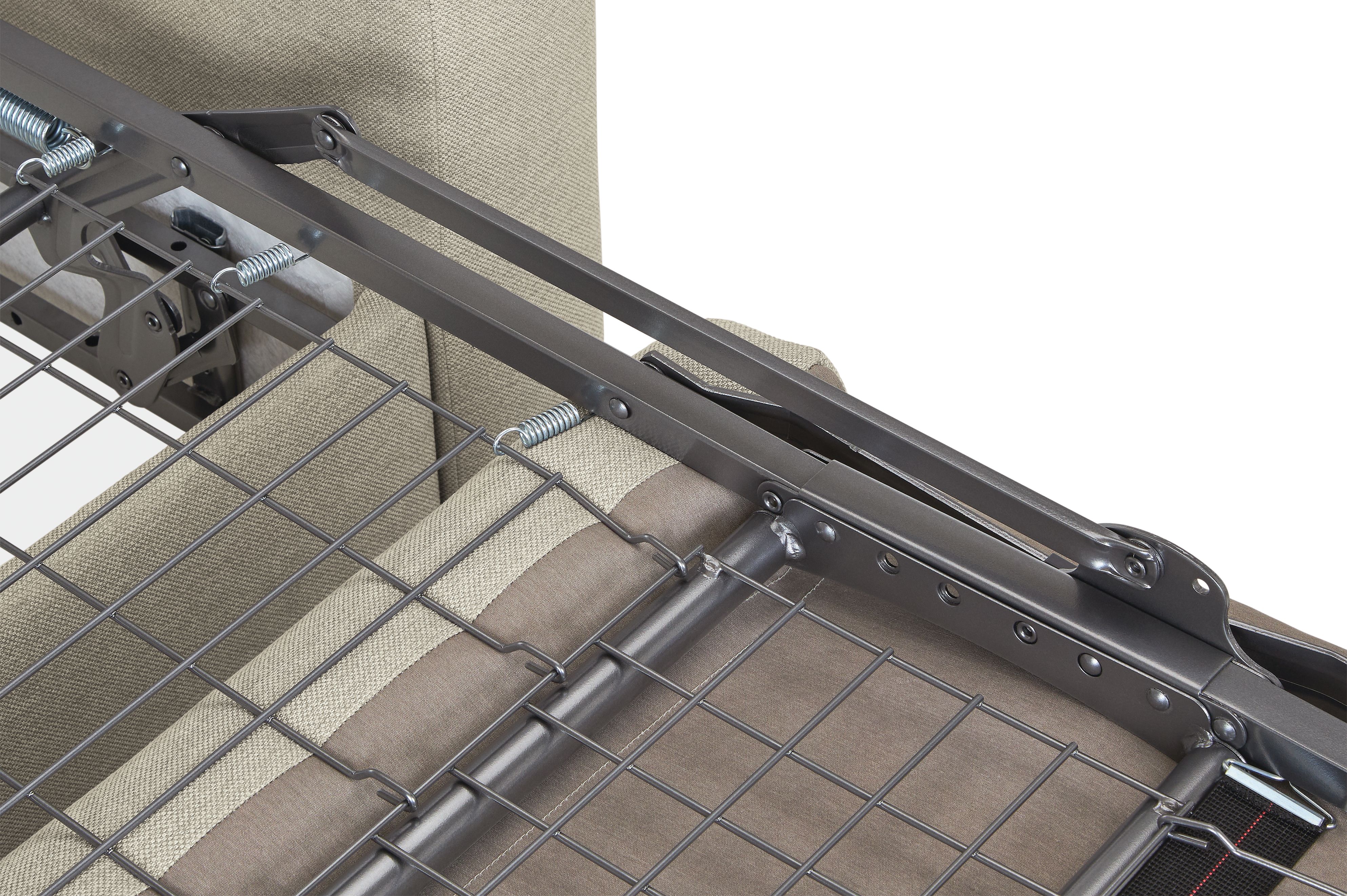 detail of viva sleeper sofa extension mechanism.