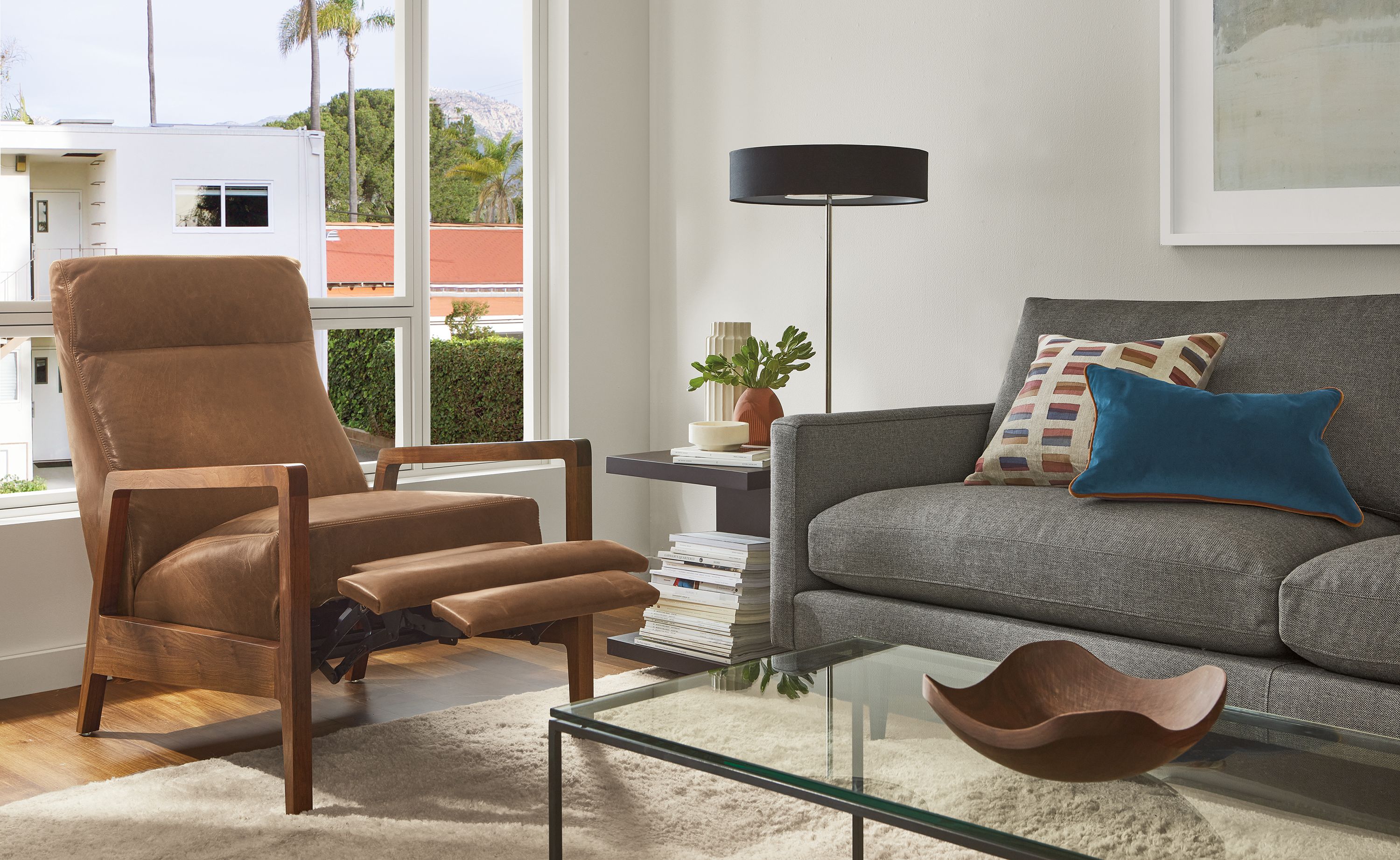 Westport recliner in Palermo bourbon leather