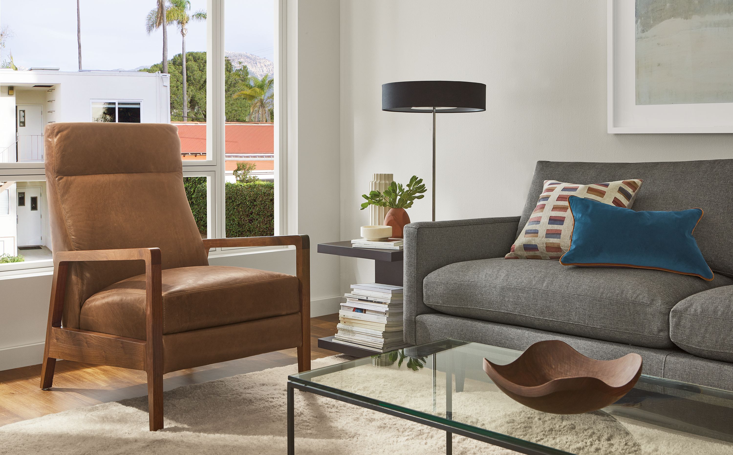 Westport recliner in Palermo bourbon leather