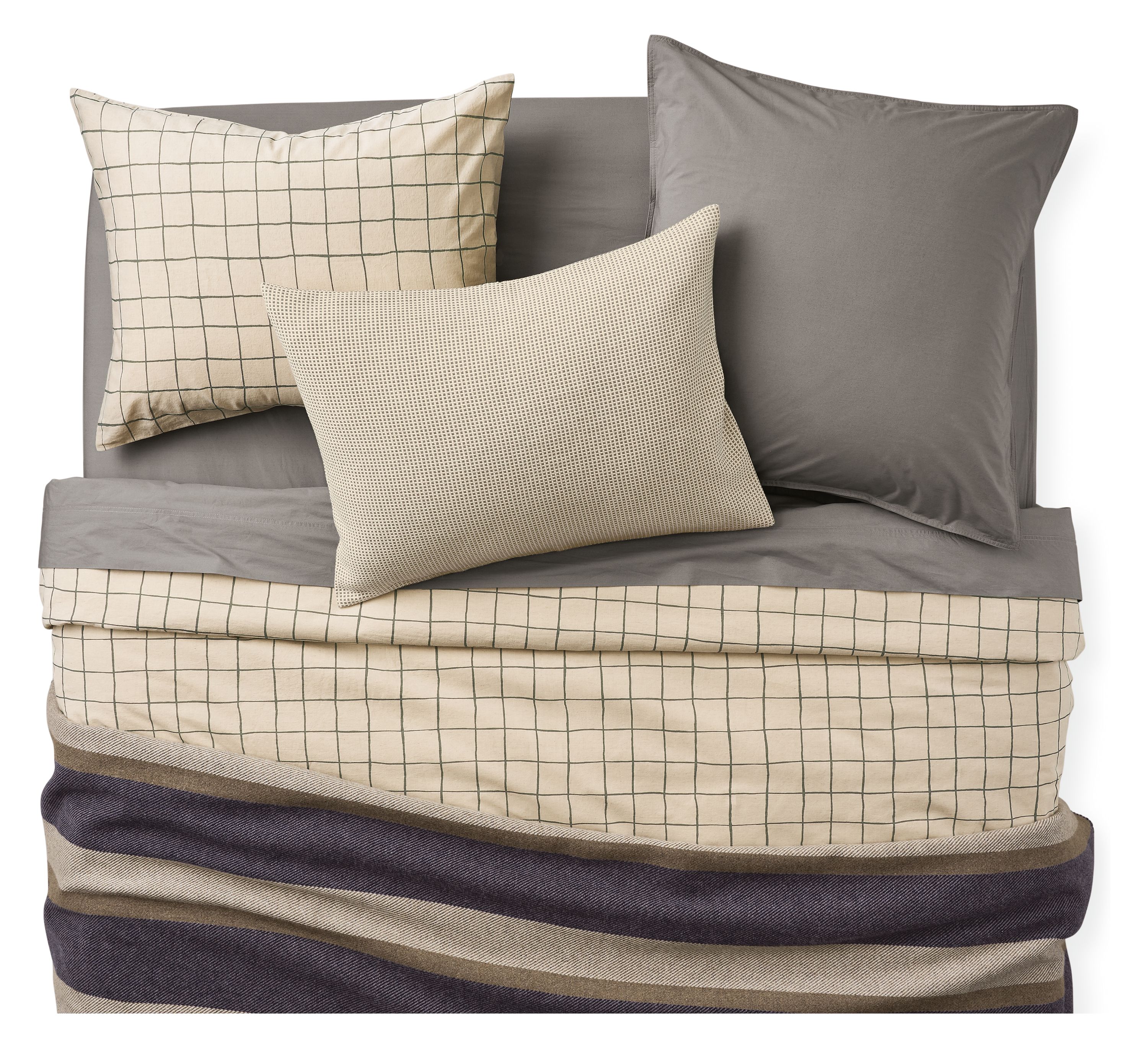 Charcoal Pattern King Bedding Bundle
