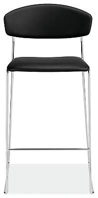 Front view of Wolfgang Counter Stool in Synthetic Leather.