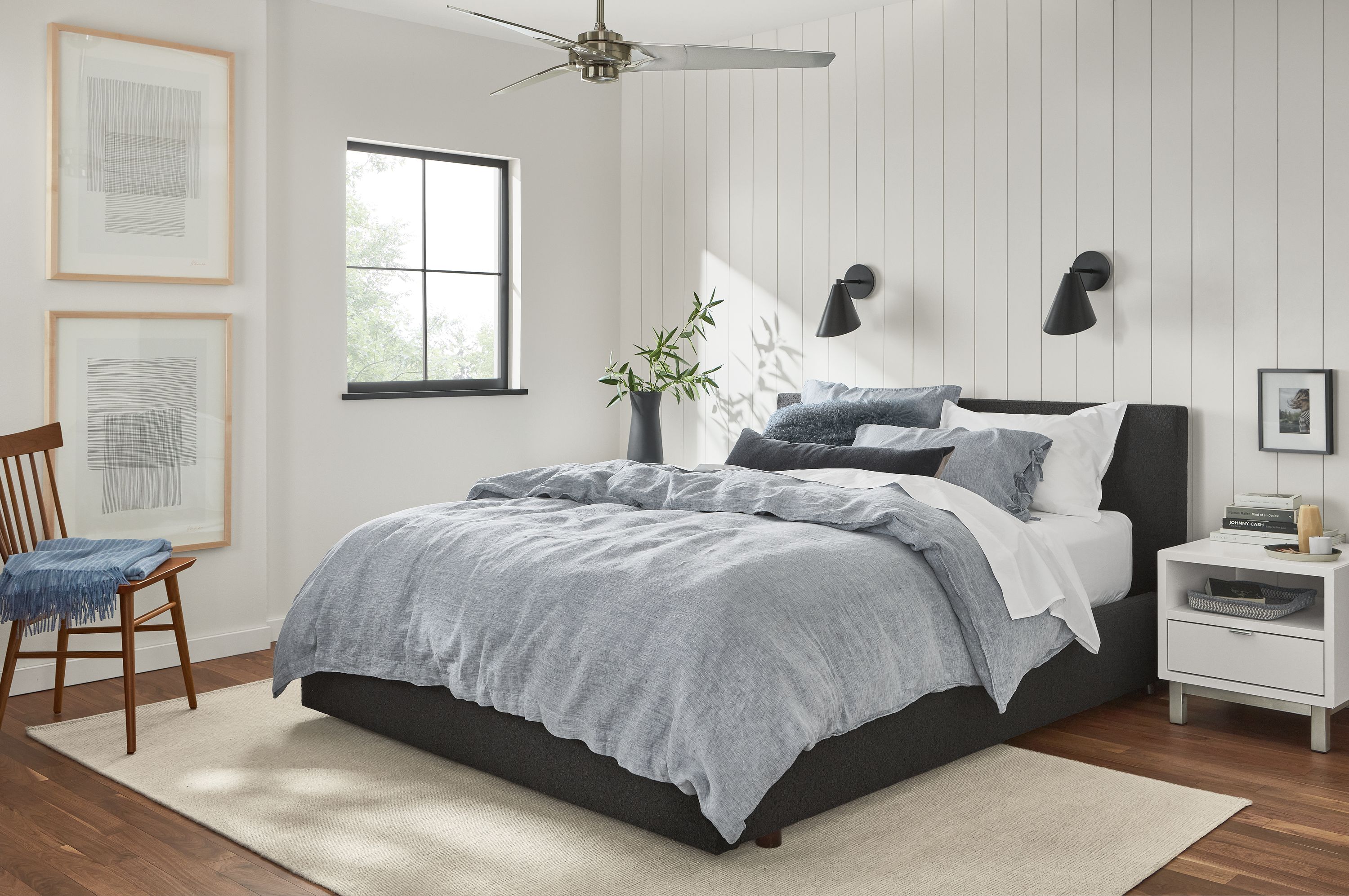 Relaxed Linen Duvet Cover & Shams - Modern Bedroom Furniture - Room & Board