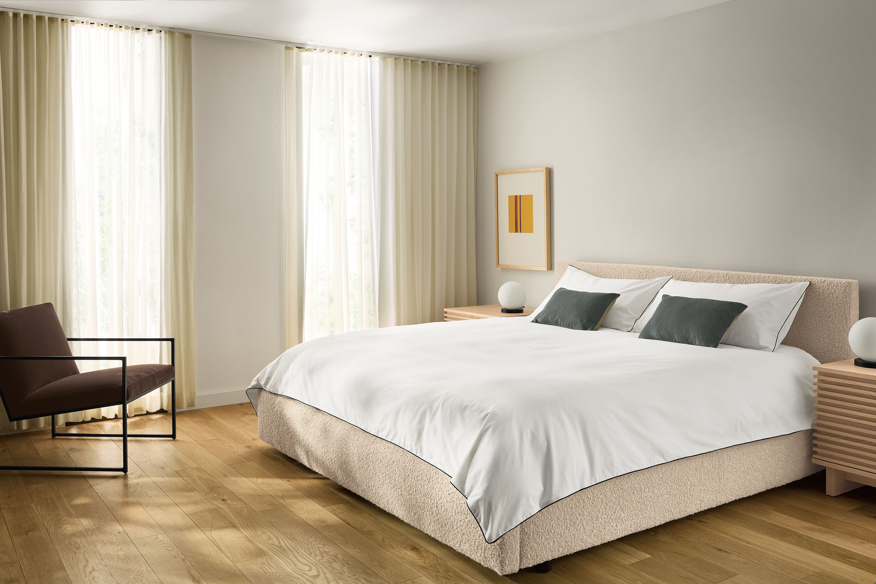 Sommerville with Piping Cotton Duvet Cover & Shams