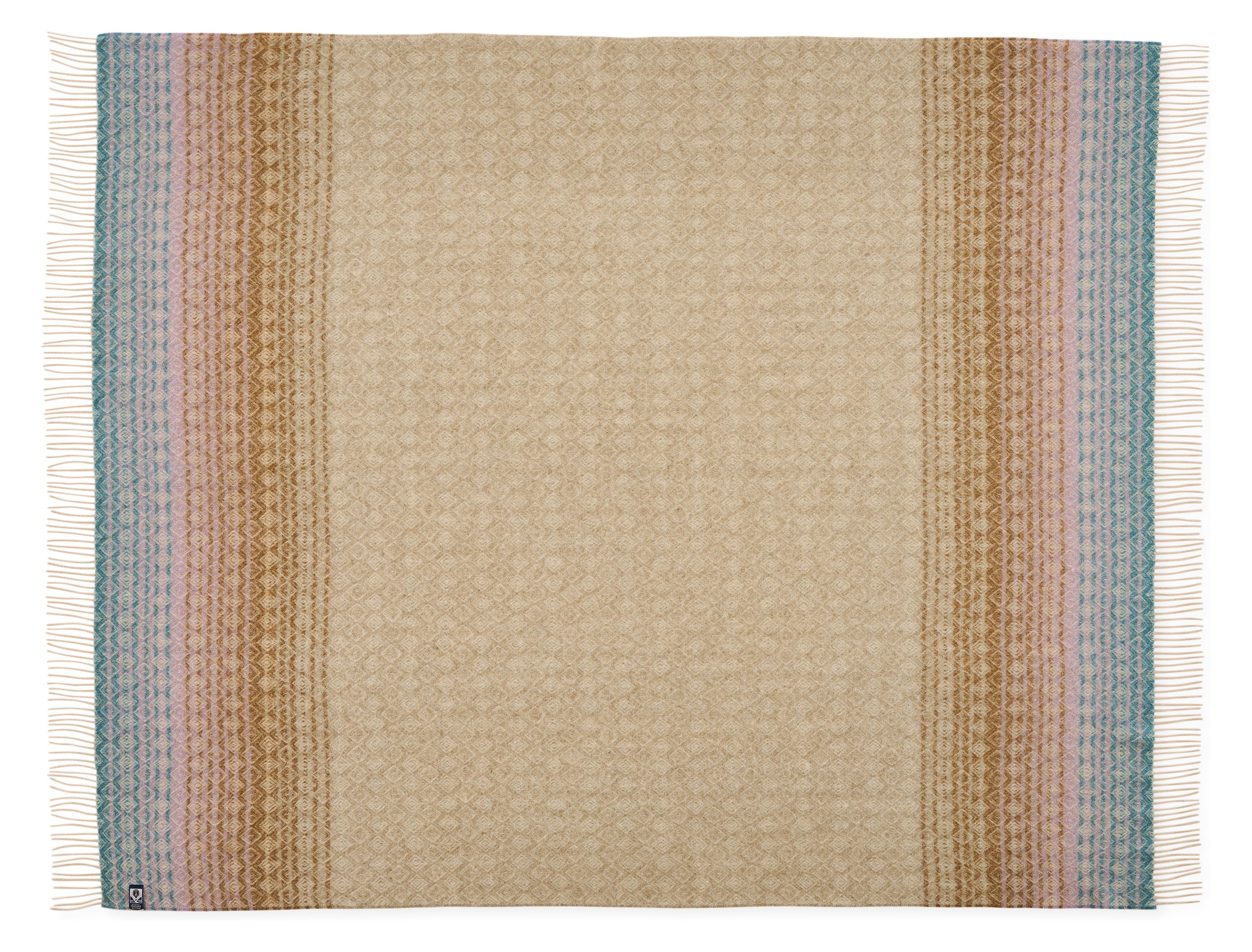 Open view of Wycliff Throw Blanket in Twilight.