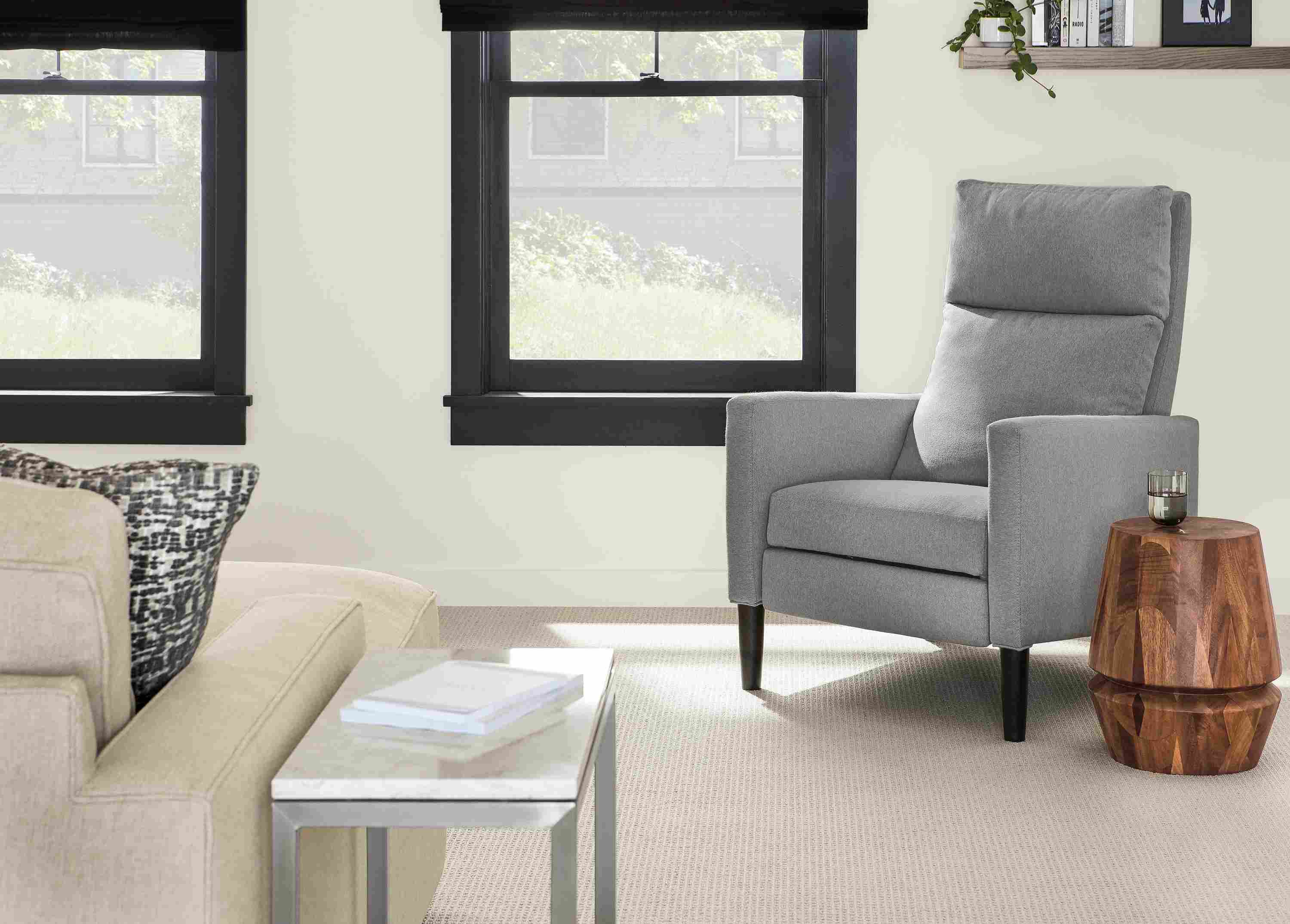 Detail of Wynton recliner.
