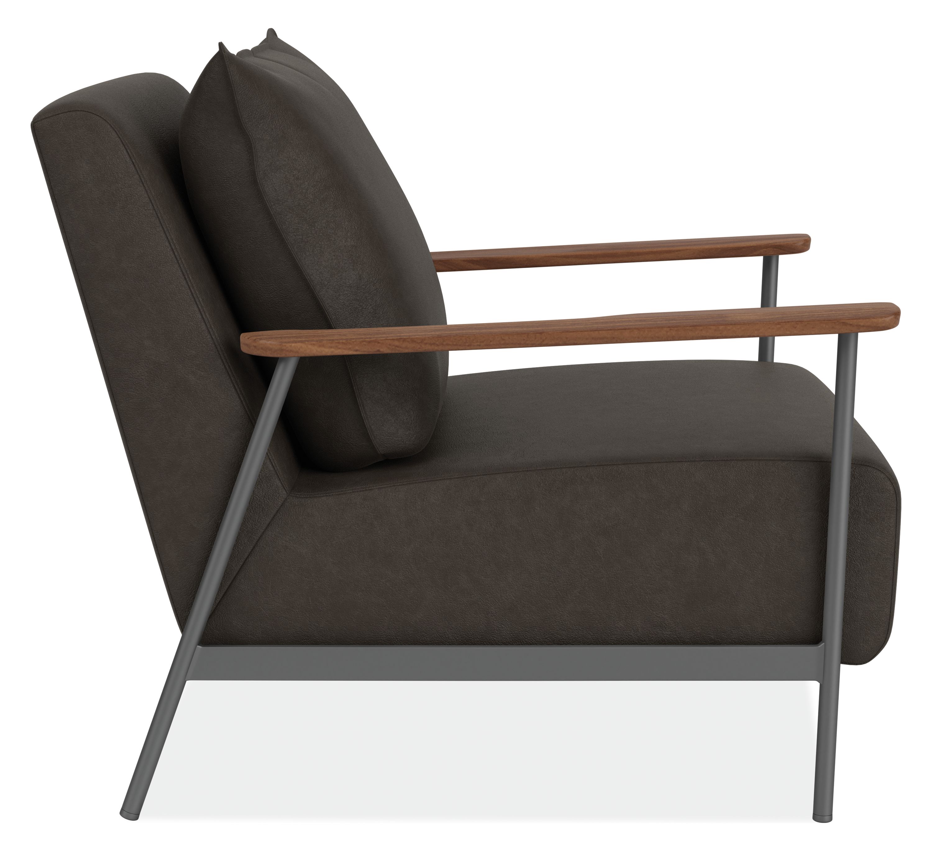 Side view of Xavier Chair in Palermo Leather.