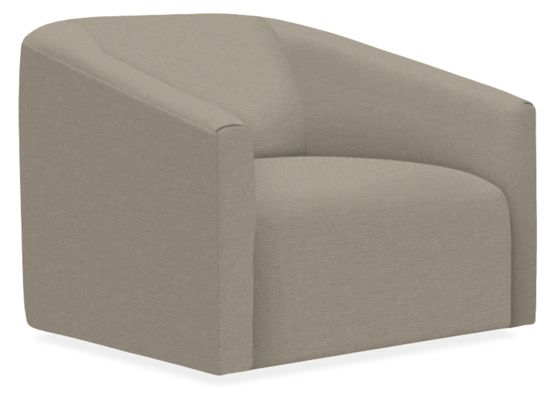 Ada Swivel Chair in Sumner Cement - Modern Chairs on Sale - Living ...