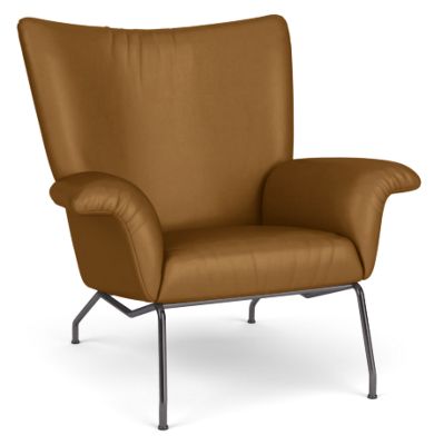 Paris Leather Chairs Ottomans Modern Living Room Furniture