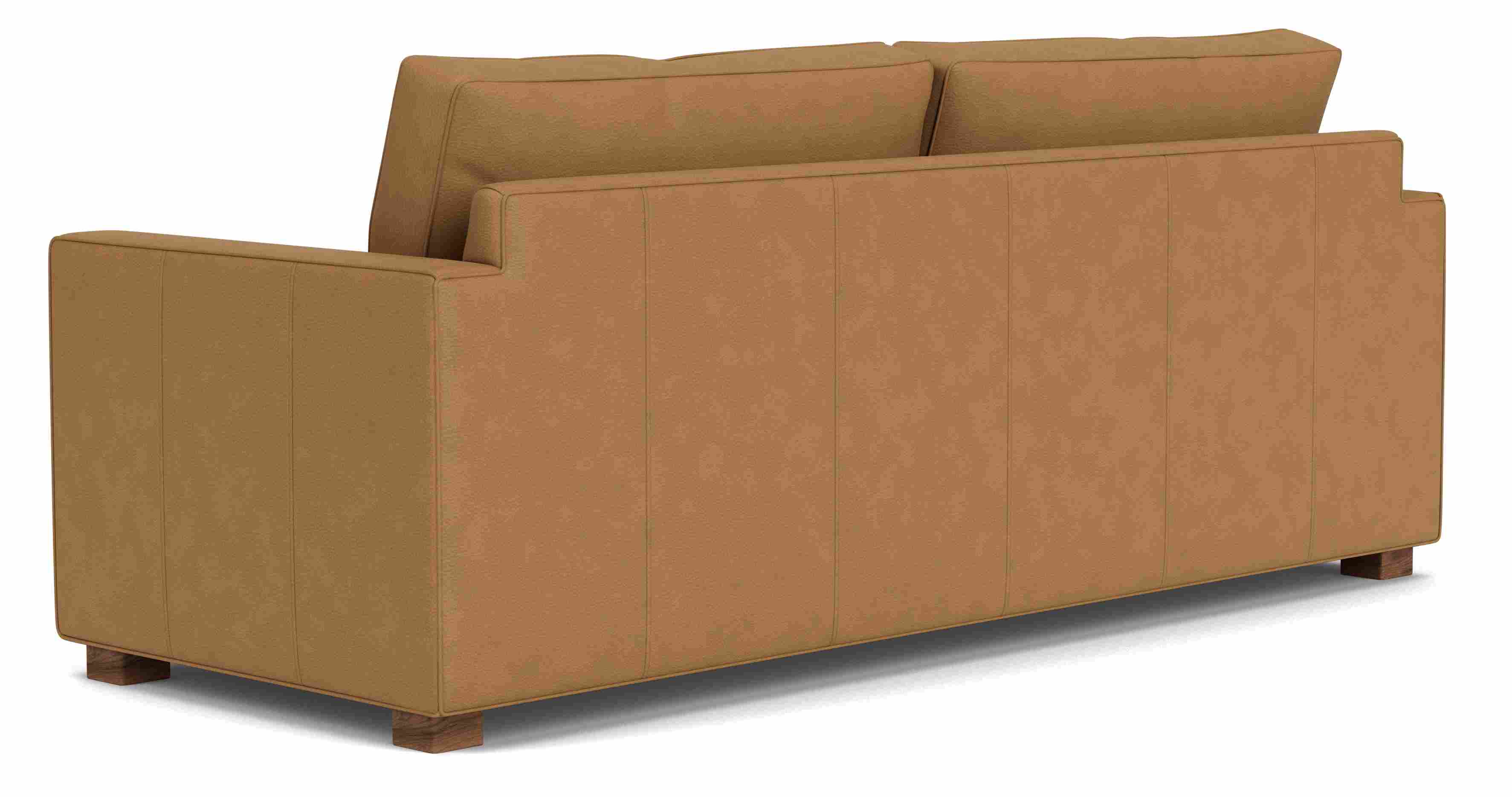 Back view of York 87" Sofa in Leather