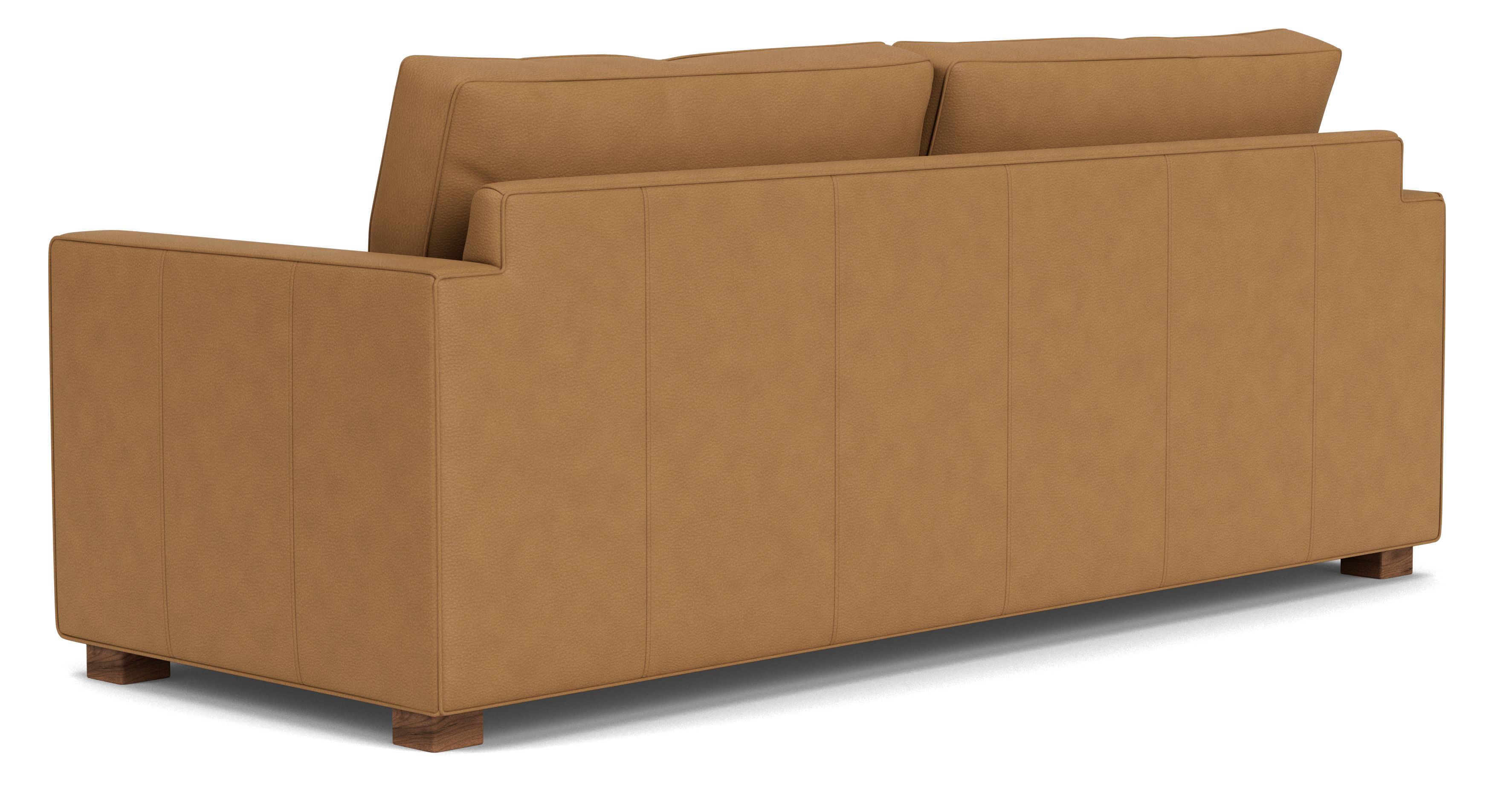 Back view of York 87" Sofa in Leather